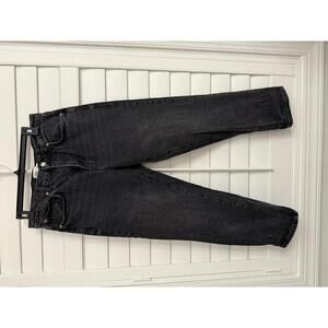 Zara black straight leg jeans size 8